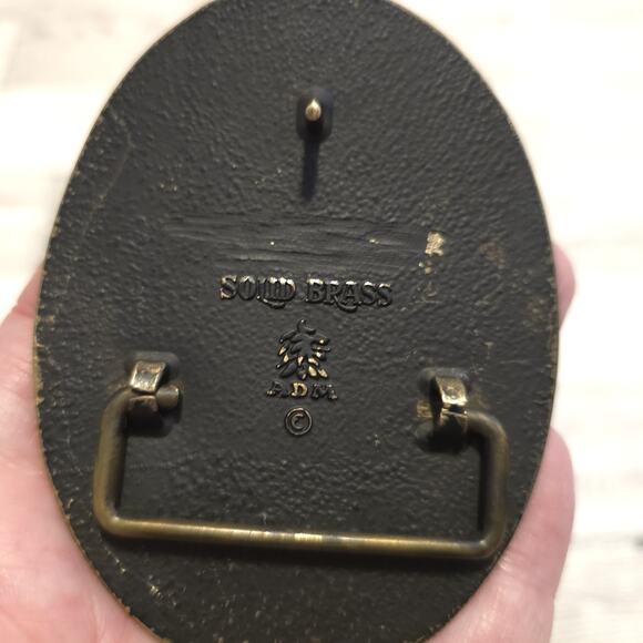 Rodeo Belt Buckle Cowboy Riding Bucking Bronco Bull Brass -Award Design Metals - Picture 3 of 5